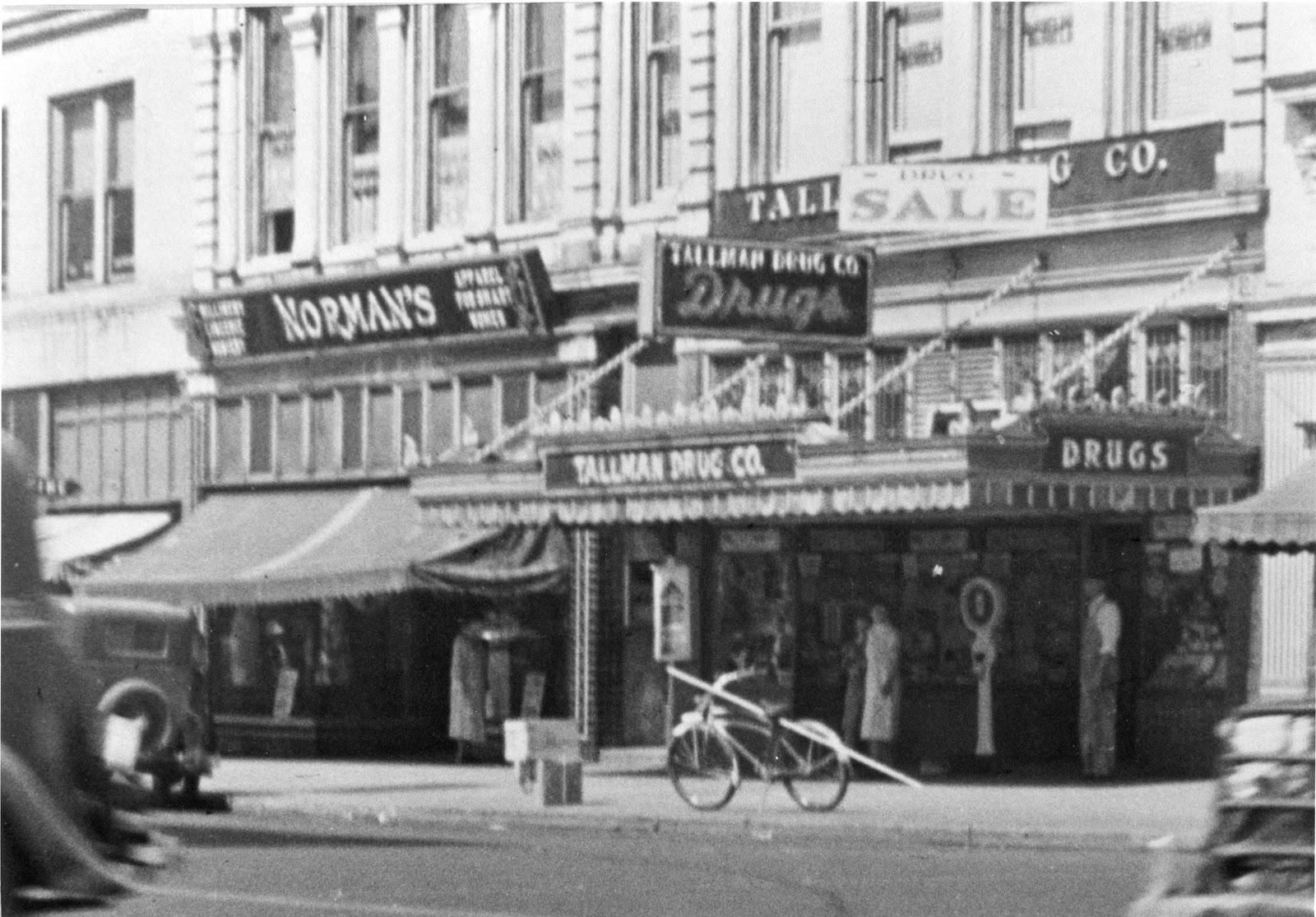 Tallman's Storefront 1930